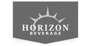 Horizon Beverage Logo in Grayscale
